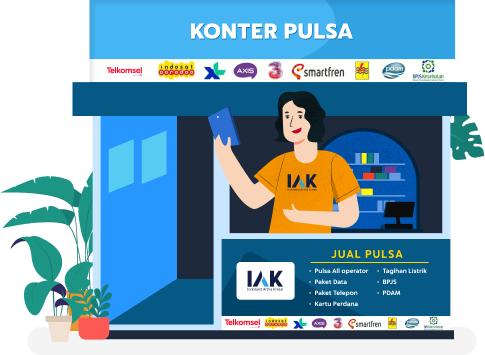 ilustrasi konter pulsa